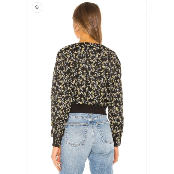 Tularosa revolve Isabelle Jacket in Yellow Rose Floral cropped medium - Picture 3 of 12